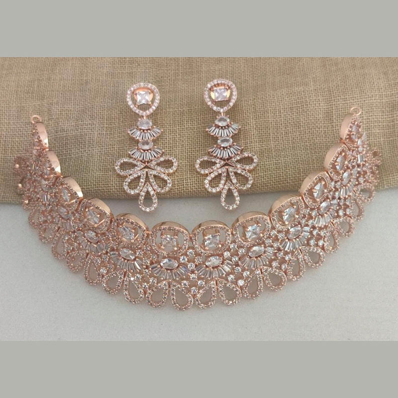 Pooja Bangles American Diamond Necklace Set