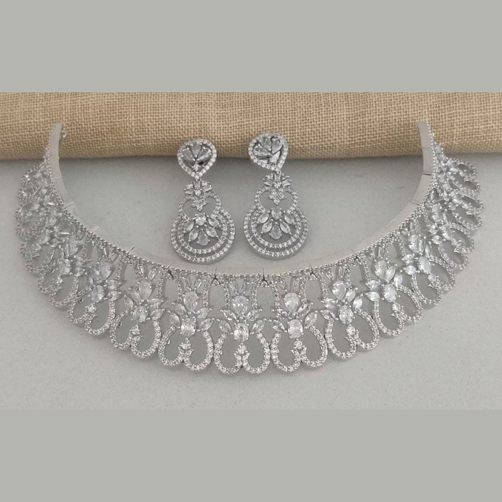 Pooja Bangles American Diamond Necklace Set