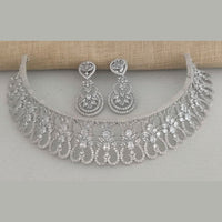 Pooja Bangles American Diamond Necklace Set