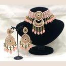 Pooja Bangles Gold Plated Kundan Stone  & Beads Choker Necklace Set