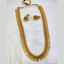 Pooja Bangles Gold Plated Long Haram Necklace Set