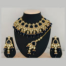 Pooja Bangles Gold Plated Kundan And Crystal Stone & Beads Necklace Set