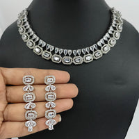 Pooja Bangles American Diamond Necklace Set