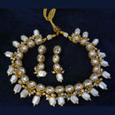Pooja Bangles Gold Plated Kundan Stone & Beads Choker Necklace Set