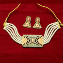 Pooja Bangles Gold Plated Austrian Stone And Beads Necklace Set