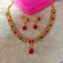 Pooja Bangles Gold Plated Kundan Stone Choker Necklace Set