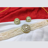 Pooja Bangles Gold Plated Kundan Stone Choker Necklace Set
