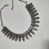 Pooja Bangles Oxidised Plated Necklace Set