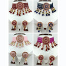 Pooja Bangles Gold Plated AD Stone & Beads Choker Necklace Set