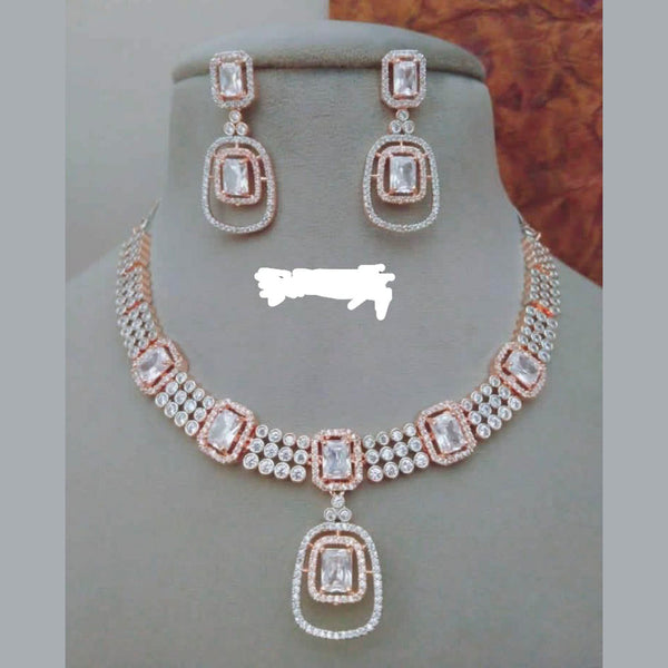 Pooja Bangles American Diamond Necklace Set