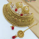 Pooja Bangles Gold Plated Austrian Stone Choker Necklace Set