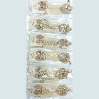 Pooja Bangles Gold Plated Kundan Stone Necklace Set