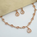 Pooja Bangles Gold Plated American Diamond Necklace Set