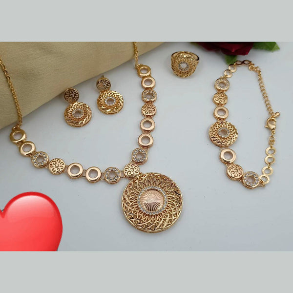 Pooja Bangles American Diamond Necklace Set , Bracelet , Ring
