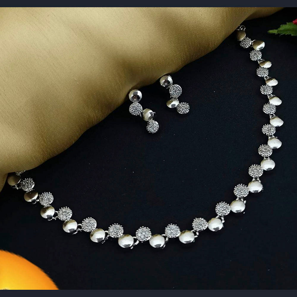 Pooja Bangles American Diamond Necklace Set