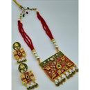 Pooja Bangles Gold Plated Meenakari & Beads Long Haram Necklace Set