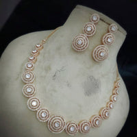 Pooja Bangles American Diamond Necklace Set