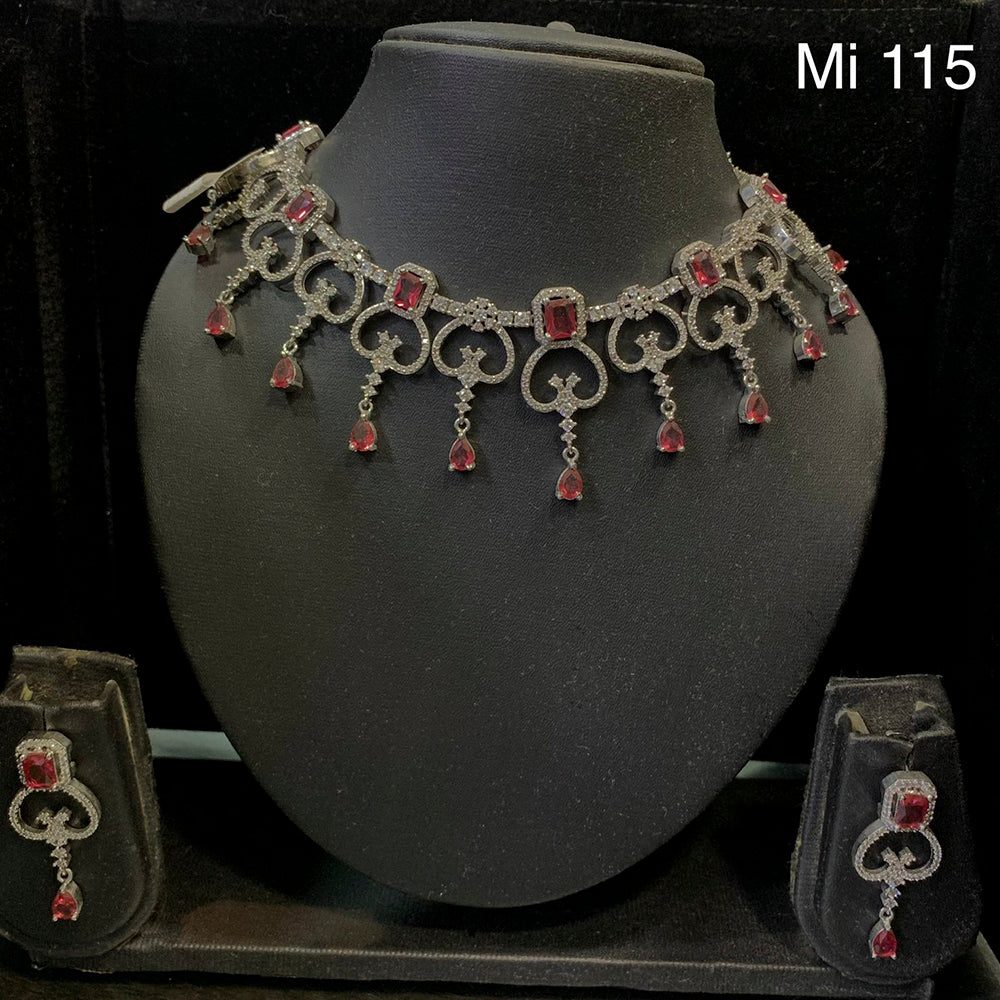 Pooja Bangles Gold Plated Austrian Stone Choker Necklace Set