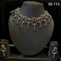 Pooja Bangles Gold Plated Austrian Stone Choker Necklace Set