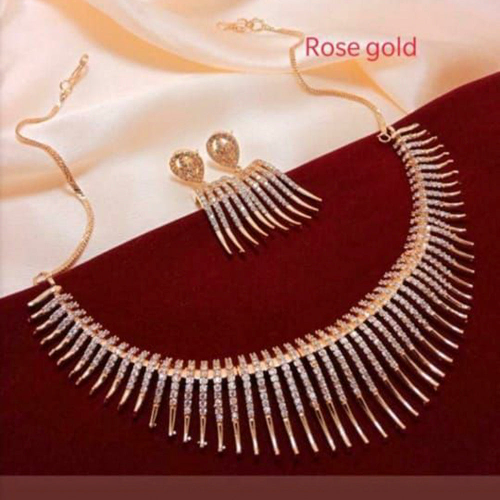 Pooja Bangles Gold Plated Ad  Stone Choker Necklace Set