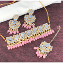 Pooja Bangles Gold Plated Mirror & Beads Necklace Set