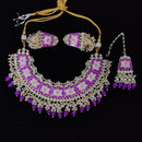 Pooja Bangles Gold Plated Kundan Stone & Meenakari Necklace Set