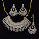 Pooja Bangles Gold Plated Kundan Stone & Meenakari Necklace Set