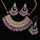 Pooja Bangles Gold Plated Kundan Stone & Meenakari Necklace Set