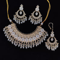 Pooja Bangles Gold Plated Kundan Stone & Meenakari Necklace Set