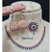 Pooja Bangles American Diamond Necklace Set