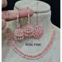 Pooja Bangles American Diamond Necklace Set