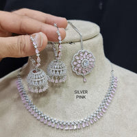 Pooja Bangles American Diamond Necklace Set