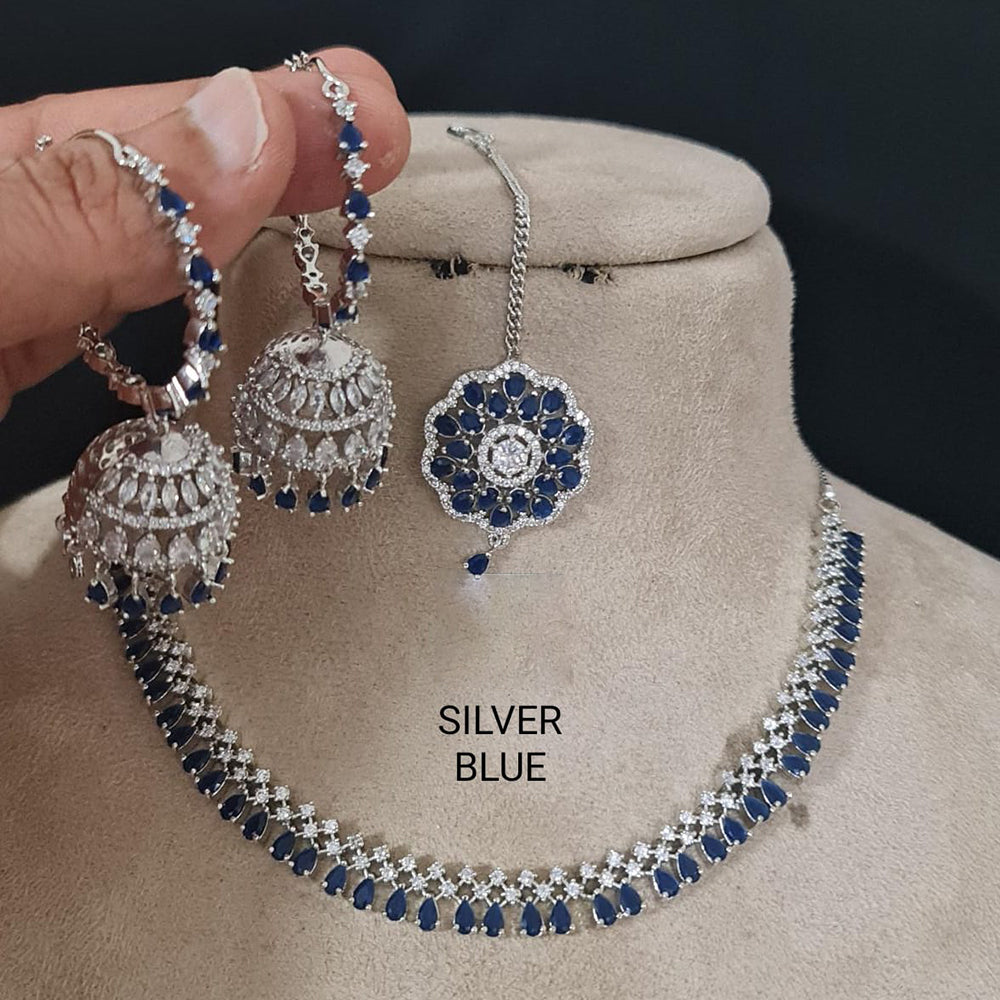 Pooja Bangles American Diamond Necklace Set