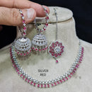 Pooja Bangles American Diamond Necklace Set