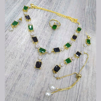 Pooja Bangles American Diamond Necklace Set