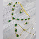 Pooja Bangles American Diamond Necklace Set