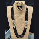 Pooja Bangles Gold Plated Kundan Stone & Beads Necklace Set