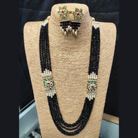 Pooja Bangles Gold Plated Kundan Stone & Beads Necklace Set