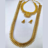 Pooja Bangles Gold Plated Kundan Stone Bridal Set