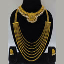 Pooja Bangles Gold Plated Kundan Stone Bridal Set