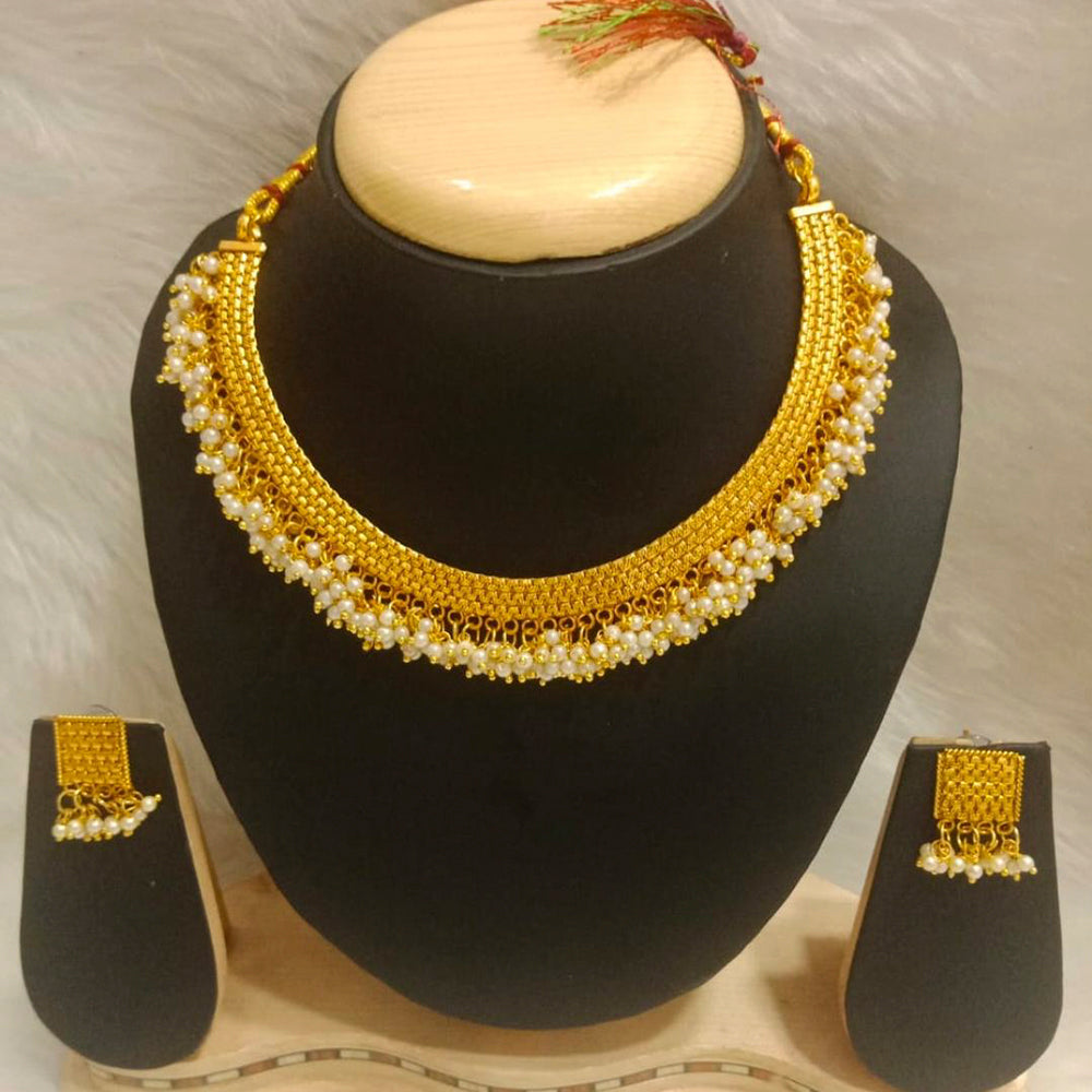 Pooja Bangles Gold Plated Choker Necklace Set