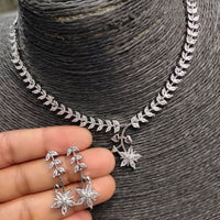 Pooja Bangles American Diamond Necklace Set