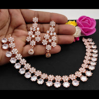 Pooja Bangles American Diamond Necklace Set