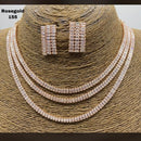 Pooja Bangles American Diamond Necklace Set