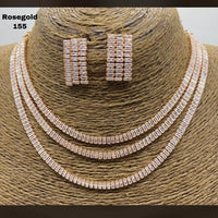 Pooja Bangles American Diamond Necklace Set