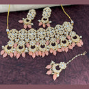 Pooja Bangles Gold Plated Kundan Stone & Beads Necklace Set