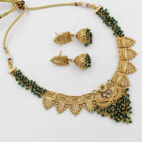 Pooja Bangles Gold Plated Choker Necklace Set