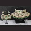 Pooja Bangles Gold Plated Kundan Stone & Beads Necklace Set