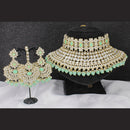 Pooja Bangles Gold Plated Kundan Stone & Beads Necklace Set