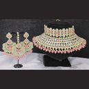 Pooja Bangles Gold Plated Kundan Stone & Beads Necklace Set